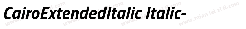CairoExtendedItalic Italic字体转换